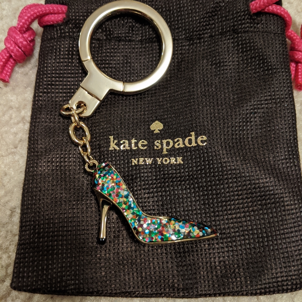 Kate Spade Glitter High Heel Keychain